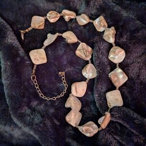 Mermaidcore Keishi Petal Pearl & Seed Bead Necklace